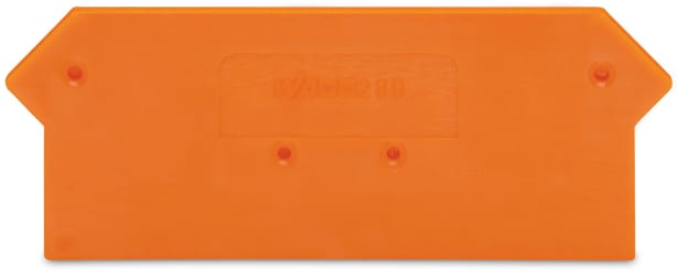 WAGO ELETTRONICA - Piastra terminale e intermedia.spessore 2,5 mm.arancione