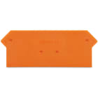 WAGO ELETTRONICA - Piastra terminale e intermedia.spessore 2,5 mm.arancione
