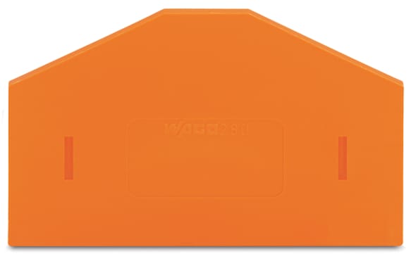 WAGO ELETTRONICA - Piastra di separazione.spessore 2,5 mm.sporgente.arancione