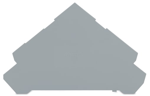 WAGO ELETTRONICA - Piastra terminale e intermedia.spessore 1 mm.per morsetti a quattro piani.grigio