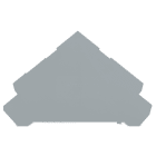 WAGO ELETTRONICA - Piastra terminale e intermedia.spessore 1 mm.per morsetti a quattro piani.grigio