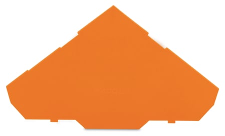 WAGO ELETTRONICA - Piastra terminale e intermedia.spessore 1 mm.per morsetti a tre piani.arancione 280-321