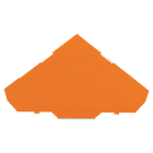 WAGO ELETTRONICA - Piastra terminale e intermedia.spessore 1 mm.per morsetti a tre piani.arancione 280-321