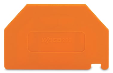 WAGO ELETTRONICA - Piastra di separazione.spessore 2 mm.sporgente.arancione