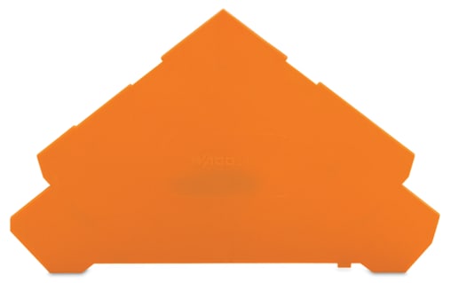WAGO ELETTRONICA - Piastra terminale e intermedia.spessore 1 mm.per morsetti a quattro piani.arancione