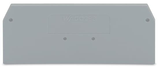WAGO ELETTRONICA - Piastra terminale e intermedia.spessore 2,5 mm.grigio