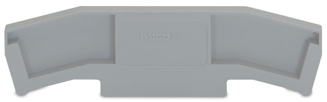 WAGO ELETTRONICA - Piastra terminale e intermedia.spessore 5 mm.grigio