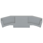 WAGO ELETTRONICA - Piastra terminale e intermedia.spessore 5 mm.grigio 280-325