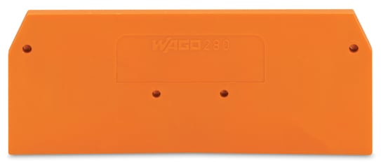 WAGO ELETTRONICA - Piastra terminale e intermedia.spessore 2,5 mm.arancione 280-326