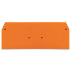 WAGO ELETTRONICA - Piastra terminale e intermedia.spessore 2,5 mm.arancione 280-326