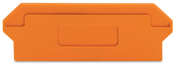 WAGO ELETTRONICA - Piastra di separazione.spessore 2 mm.sporgente.arancione