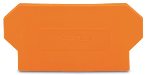 WAGO ELETTRONICA - Piastra di separazione.spessore 2 mm.sporgente.arancione