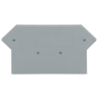 WAGO ELETTRONICA - Piastra terminale e intermedia.spessore 2,5 mm.grigio