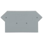 WAGO ELETTRONICA - Piastra terminale e intermedia.spessore 2,5 mm.grigio