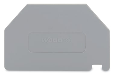 WAGO ELETTRONICA - Piastra di separazione.spessore 2 mm.sporgente.grigio