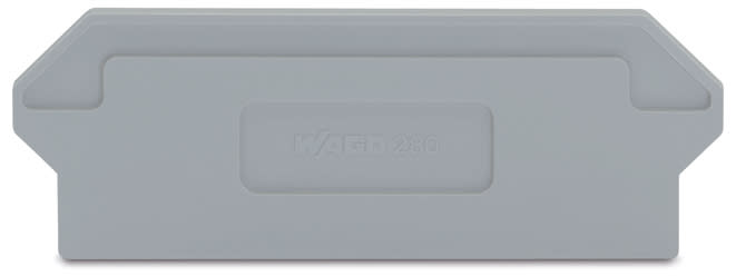 WAGO ELETTRONICA - Piastra di separazione.spessore 2 mm.sporgente.grigio