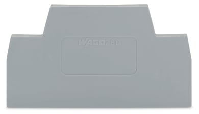 WAGO ELETTRONICA - Piastra terminale e intermedia.spessore 2,5 mm.grigio