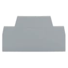 WAGO ELETTRONICA - Piastra terminale e intermedia.spessore 2,5 mm.grigio