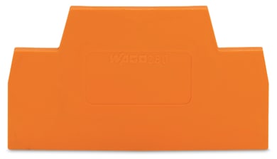 WAGO ELETTRONICA - Piastra terminale e intermedia.spessore 2,5 mm.arancione