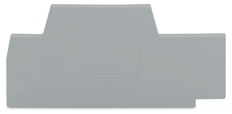 WAGO ELETTRONICA - Piastra terminale e intermedia.spessore 2,5 mm.grigio