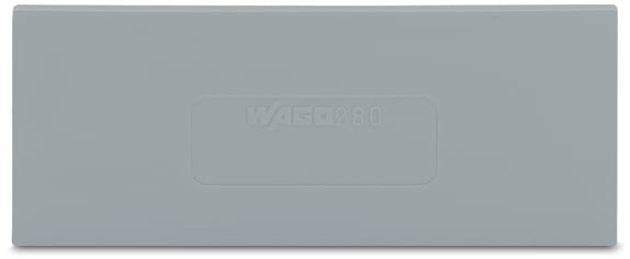 WAGO ELETTRONICA - Piastra di separazione.spessore 2 mm.sporgente.grigio