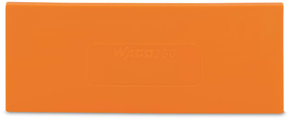 WAGO ELETTRONICA - Piastra di separazione.spessore 2 mm.sporgente.arancione 280-346