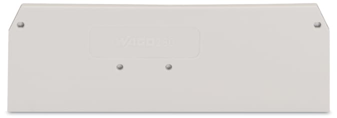 WAGO ELETTRONICA - Piastra terminale e intermedia.spessore 2,5 mm.grigio chiaro