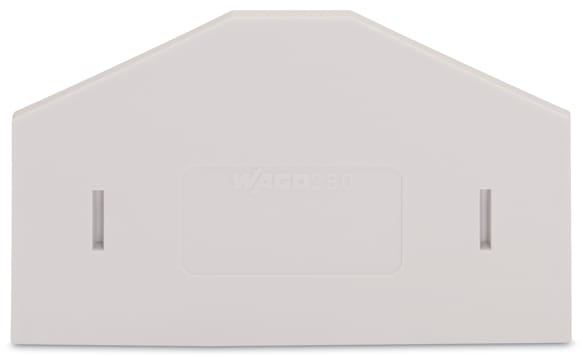WAGO ELETTRONICA - Piastra di separazione.spessore 2,5 mm.sporgente.grigio chiaro