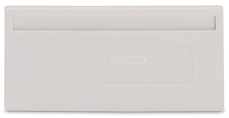 WAGO ELETTRONICA - Piastra di separazione.spessore 2 mm.sporgente.grigio chiaro 280-357