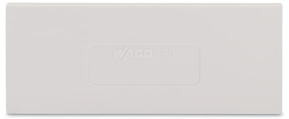 WAGO ELETTRONICA - Piastra di separazione.spessore 2 mm.sporgente.grigio chiaro