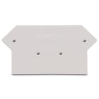 WAGO ELETTRONICA - Piastra terminale e intermedia.spessore 2,5 mm.grigio chiaro 280-362