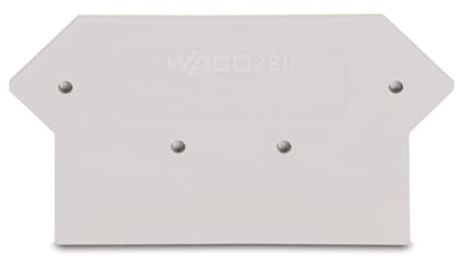 WAGO ELETTRONICA - Piastra terminale e intermedia.spessore 2,5 mm.grigio chiaro