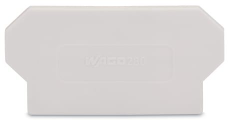 WAGO ELETTRONICA - Piastra di separazione.spessore 2 mm.sporgente.grigio chiaro