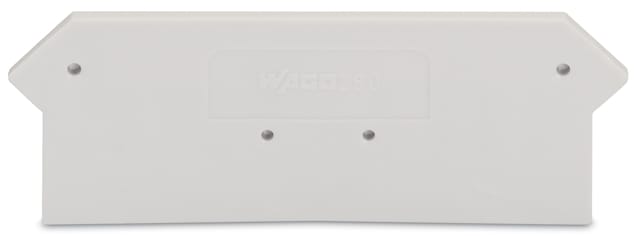 WAGO ELETTRONICA - Piastra terminale e intermedia.spessore 2,5 mm.grigio chiaro