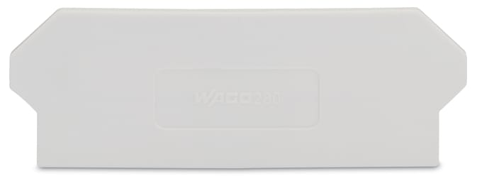 WAGO ELETTRONICA - Piastra di separazione.spessore 2 mm.sporgente.grigio chiaro