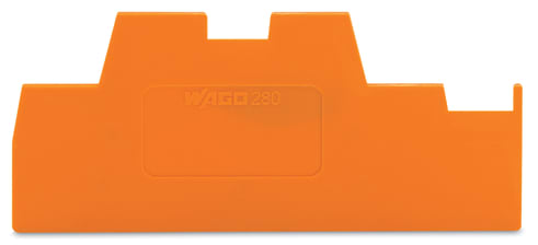 WAGO ELETTRONICA - Piastra intermedia.spessore 1,1 mm.arancione