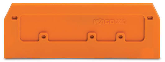 WAGO ELETTRONICA - Piastra terminale e intermedia.spessore 2,5 mm.arancione 280-371