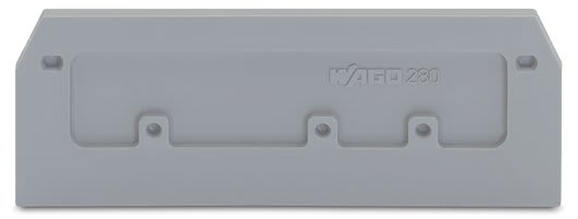WAGO ELETTRONICA - Piastra terminale e intermedia.spessore 2,5 mm.grigio