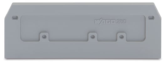 WAGO ELETTRONICA - Piastra terminale e intermedia.spessore 2,5 mm.grigio