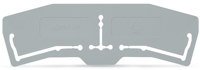 WAGO ELETTRONICA - Piastra di separazione.spessore 1 mm.3 mm sporgente.grigio
