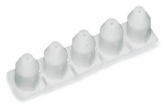 WAGO ELETTRONICA - Fermaisolante.0,08 - 0,2 mm² "r" (0,14 mm² "f").5 pezzi/striscia.bianco