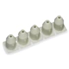 WAGO ELETTRONICA - Fermaisolante.0,25 - 0,5 mm².5 pezzi/striscia.grigio chiaro