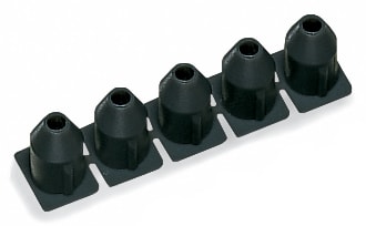 WAGO ELETTRONICA - Fermaisolante.0,75 - 1 mm².5 pezzi/striscia.nero