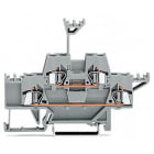 WAGO ELETTRONICA - Morsetto a due piani.Morsetto passante/passante.per guida DIN 35 x 15 e 35 x 7,5.grigio/grigio