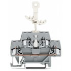 WAGO ELETTRONICA - Morsetto a due piani.per guida DIN 35 x 15 e 35 x 7,5.2,5 mm².grigio/grigio