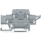 WAGO ELETTRONICA - Morsetto a due piani.per guida DIN 35 x 15 e 35 x 7,5.2,5 mm².grigio/grigio