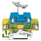 WAGO ELETTRONICA - Morsetto a due piani.Morsetto per conduttore di terra / passante.2,5 mm².giallo-verde/blu 280-537