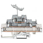 WAGO ELETTRONICA - Morsetto a tre piani.Morsetto passante/passante/cavo schermato.2,5 mm².bianco/grigio/grigio