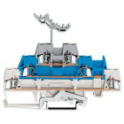 WAGO ELETTRONICA - Morsetto a tre piani.Morsetto passante/passante/cavo schermato.2,5 mm².bianco/blu/grigio