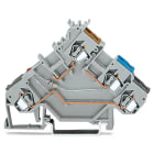 WAGO ELETTRONICA - Morsetto per sensore per 3 conduttori.LED rosso.per sensori a commutazione PNP (del positivo).grigio